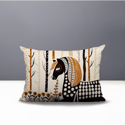 Noko Horse Reversible Indoor/Outdoor Lumbar Pillow