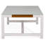Table basse de patio en aluminium et teck Berg