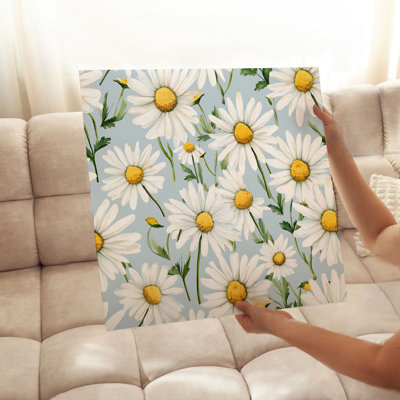 Floral Daisy Flowers VI Modern Unframed Art Print