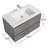 Hourani 35.3" Wall-Mounted Single Bathroom Vanity Set