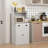 Kitchen Storage Unit - White With Adjustable Shelf And Drawer Cabinet Middle For In Beyond