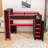 Multi-Functional Queen Size Loft Bed with Built-in Desk, Wardrobe and Storage Shelf-1508485330
