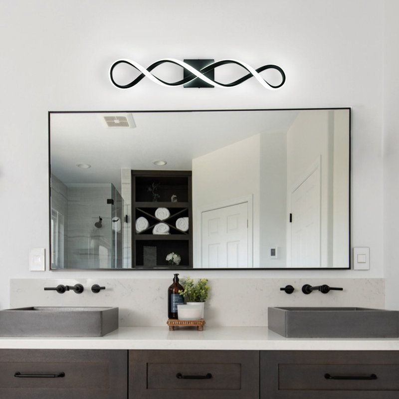 Charlen Dimmable 6000K LED Vanity Light, 27.36" H x 4.92" W x 3.93" D