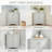 31.5" Triangle Corner Cabinet With Adjustable Shelves, Freestanding Bathroom Storage Organizer For Small Spaces (5 Colors)-649058294