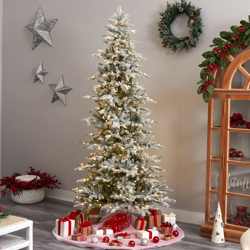 Lighted Artificial Christmas Tree, 8.5' H