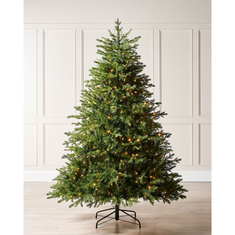 Lighted Artificial Fir Christmas Tree, 5ft H