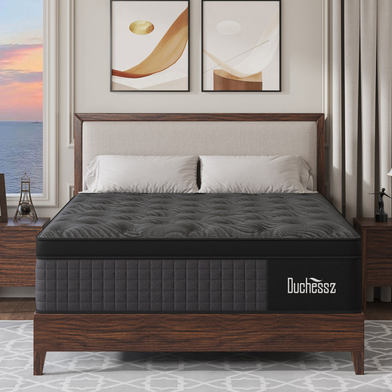 12''/14'' Twin Full Queen King Medium Firm Hybrid Mattress with Cooling Gel Memory Foam, Pocket Spring Support, Mattress in a Box
