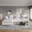 Slipcovered Upholstered Modular Sofa With Ottoman-110374987-110374990