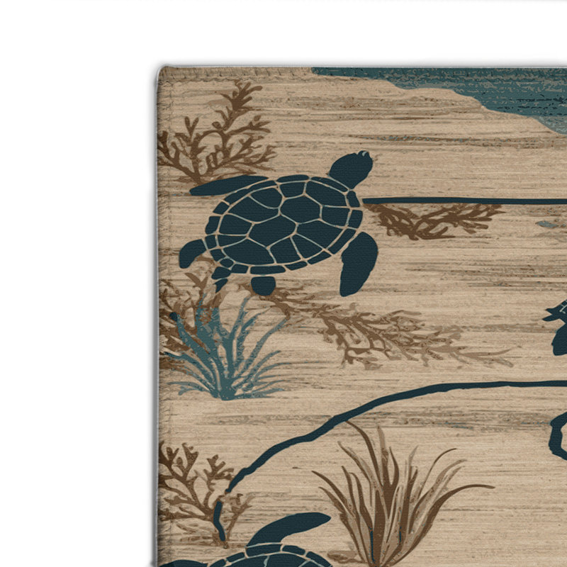 Tapis d'intérieur et d'extérieur brun Nature, Rectangle 4pi x 6 pi