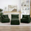 Modular Sectional Sofa With Movable Ottoman, DIY Configurable L-Shaped Couch For Living Room, Cloud-Like Comfort And Chenille Upholstery.-804629060-804629062