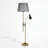 Haven Grey Drum Shade Floor Lamp
