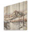 Vineyard Charm In Winter - Vineyard, panneau mural en bois sur bois de pin naturel-1451296149
