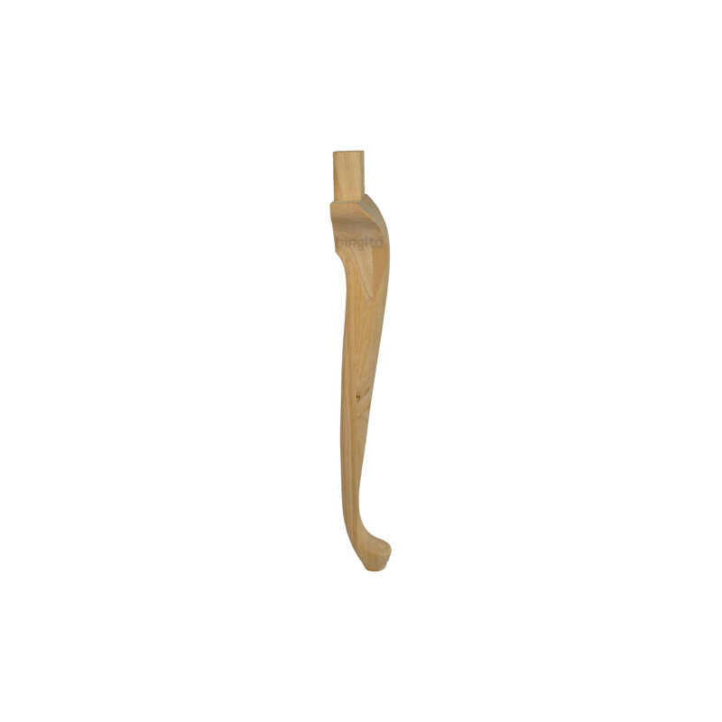 Unfinished Hardwood Queen Anne Table Legs Set of 4