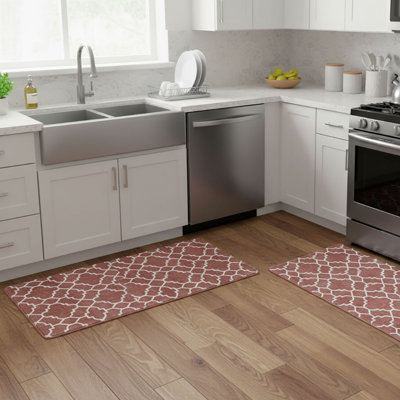 Ensemble de 2 tapis de cuisine anti-fatigue (17 po x 30 po + 17 po x 47 po)