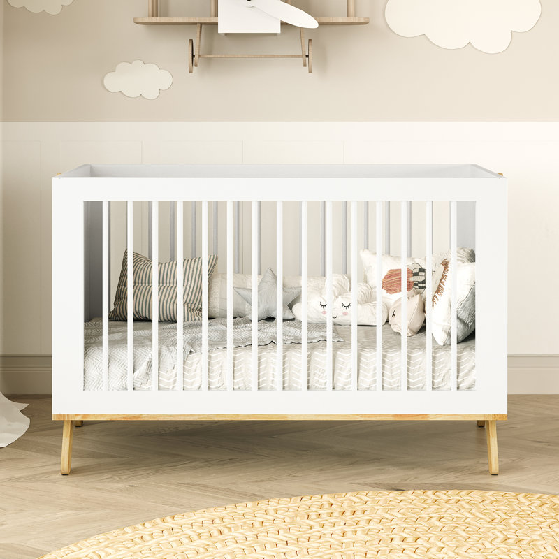 Lit de bébé convertible 5-en-1 multifonctionnel, Blanc