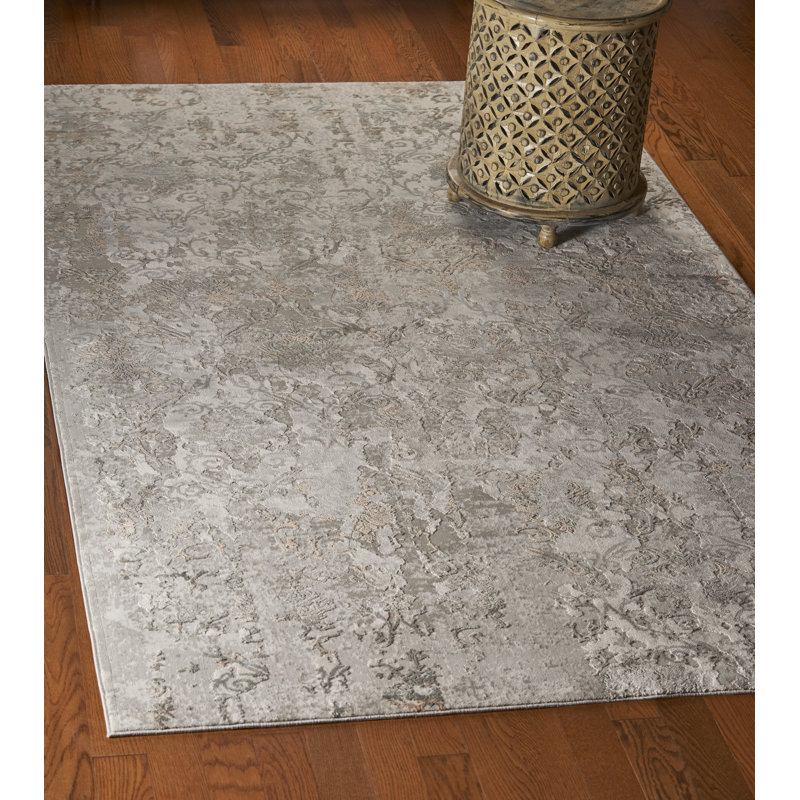 Tapis gris touffeté Emmanuelle, Rectangle 5 pi 3 po x 7 pi 6 po