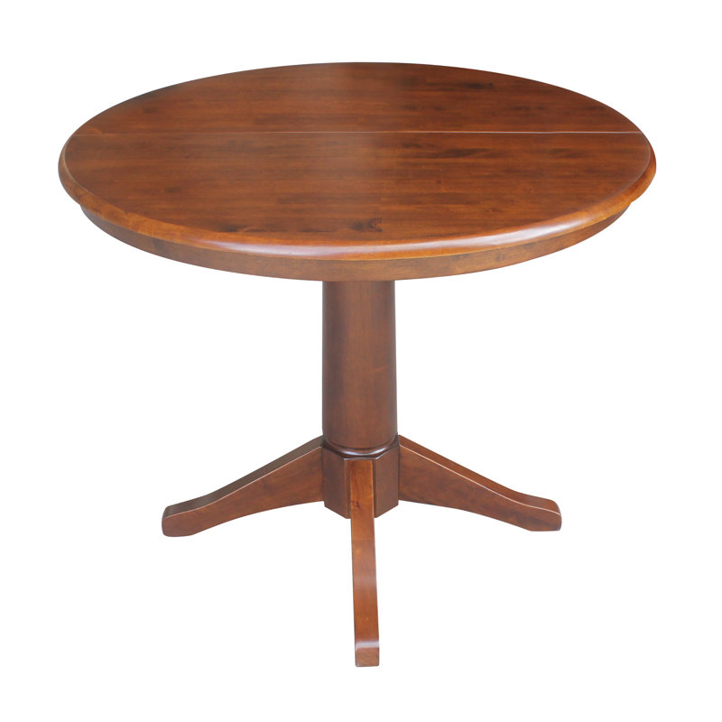 Ikuko Extendable Solid Wood Dining Table, Espresso