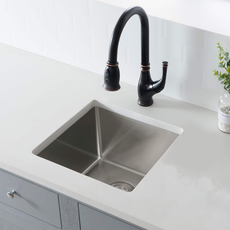16'' L Single Bowl Stainless Steel Kitchen Sink