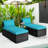 Lemington 4 - Person Patio Conversation Set with Cushions-1068063715