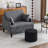 Upholstered Pouf 17.7"x17.7"x13.8"-1069679527