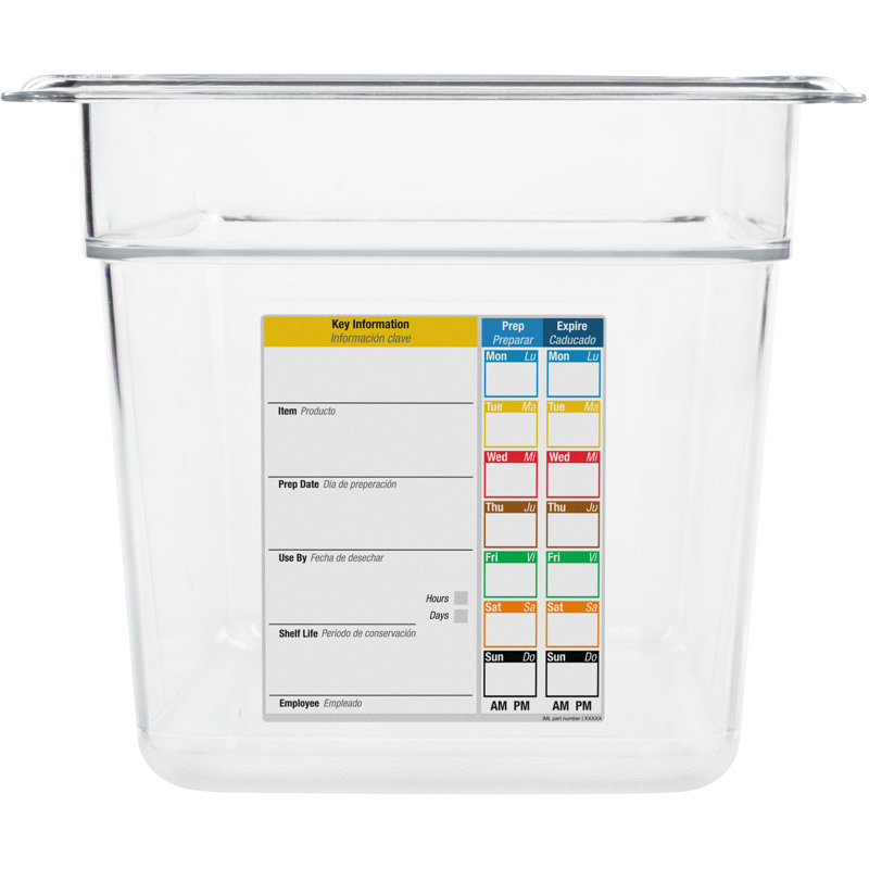 Contenant alimentaire rectangulaire en polycarbonate avec couvercle Carlisle