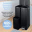 60 Litre Step On Recycling Bin-116110917