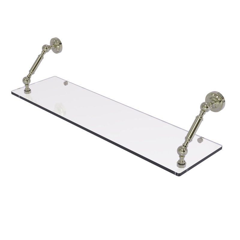 Tablette flottante Marchmont, Nickel poli, 7.3" H x 30" W x 8" D