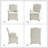 Gatlinburg 26''W Traditional Slipcovered Dining Chair with Hooded Caster Wheels-98271008