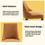 Ensemble de 6 chaises de salle à manger rembourrées en lin Modern Simplicity-264271198