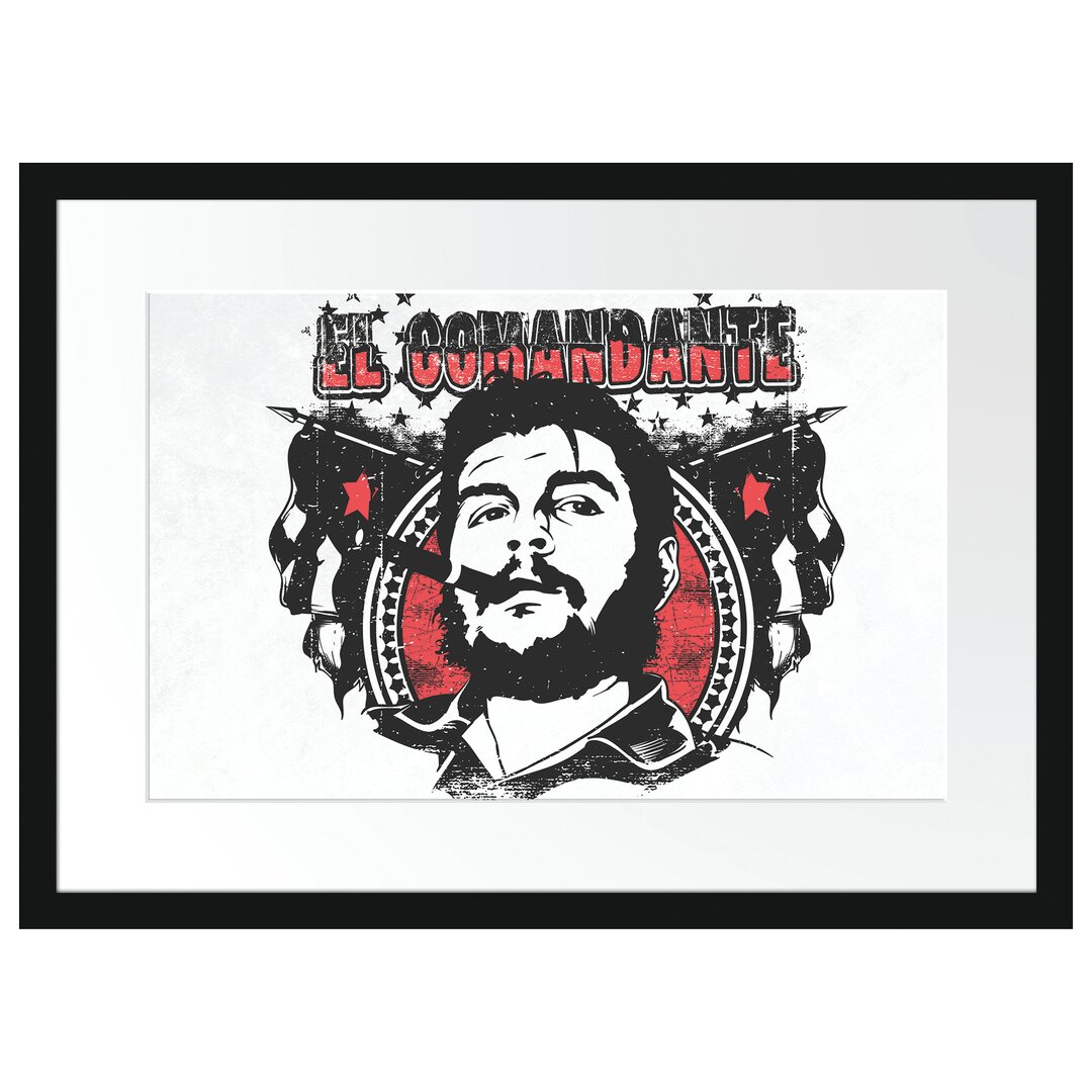 Gerahmtes Poster El Comandante Light