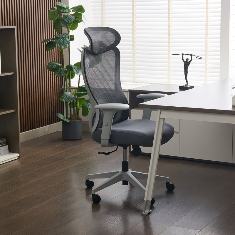 Ensemble de bureau de direction 3 pièces Okeysen, mobilier de bureau complet (bureau, chaise, bibliothèque)