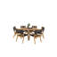 Orion 6 - Person Patio Dining Set with Round Table