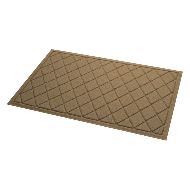 Paillasson aqua seawell argyle, Chameau, Rectangle 24" x 36"