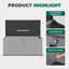 JolyDale 142cm W 16L Polypropylene Plastic Lockable Deck Box-1656538843