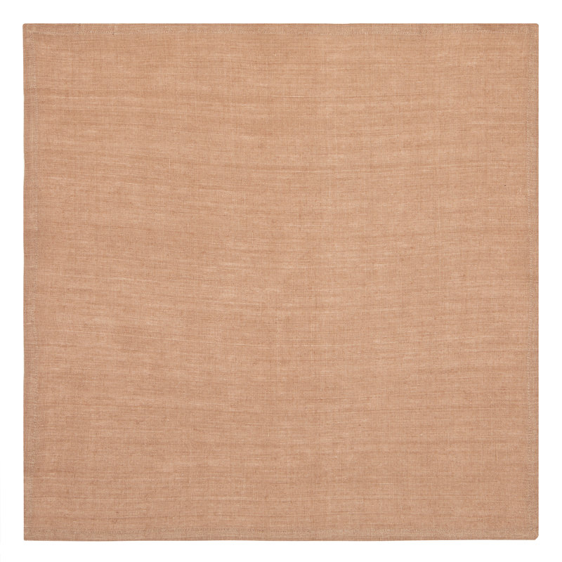 Linen Square Napkin, Nude Peach