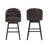 Farmington Swivel 30.25" Faux Leather Bar Stool-1698486455-1705282988