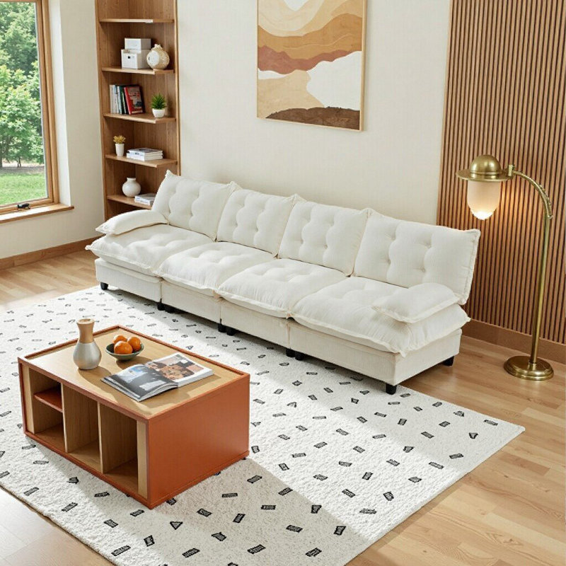 Canapé modulaire 138 places 4 places Cloud, Beige