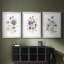 Variété de couleurs I - Impression personnalisée de qualité supérieure avec cadre mat - 3 pièces-441899999