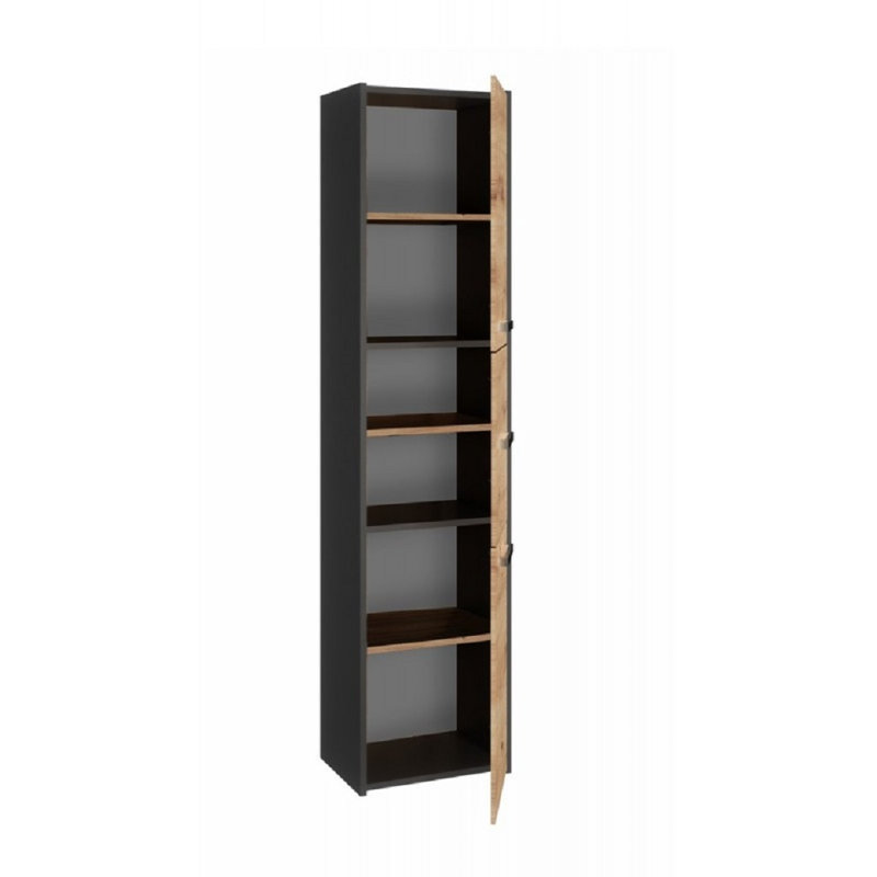 Albee Linen Cabinet, Antracyt/Artisan Oak