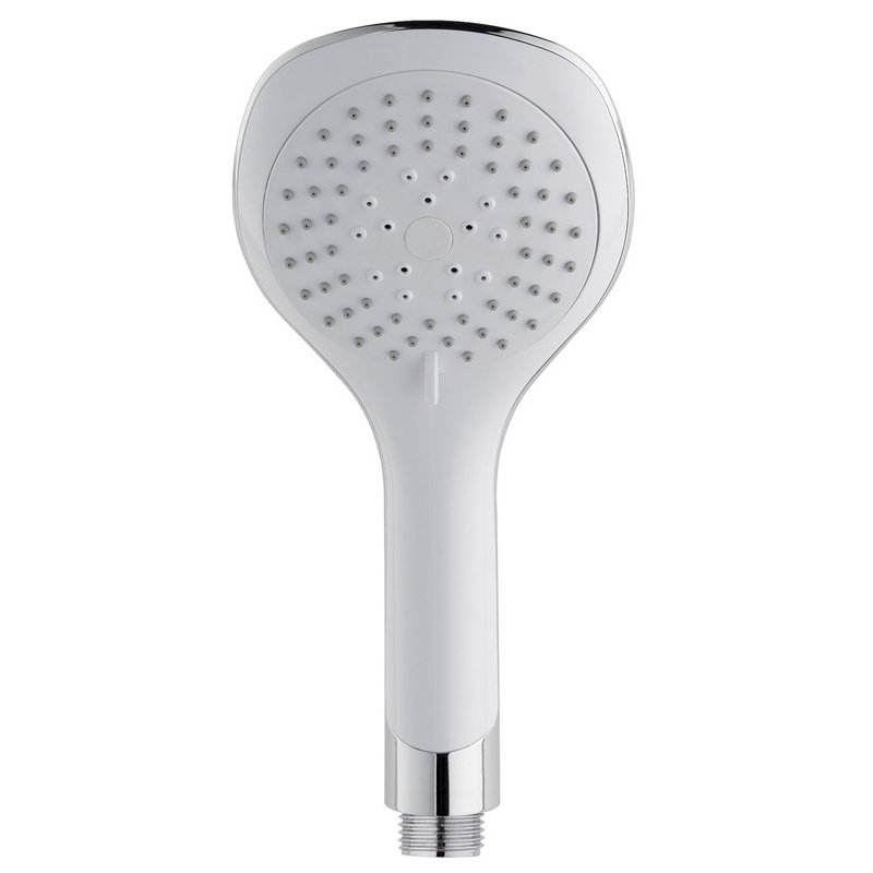 Handheld Shower Head, White / Chrome