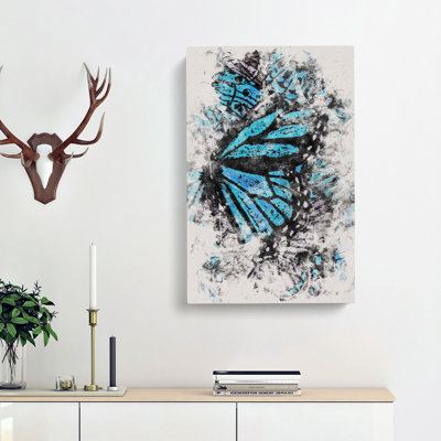 The Blue Butterfly Effect - Wrapped Canvas
