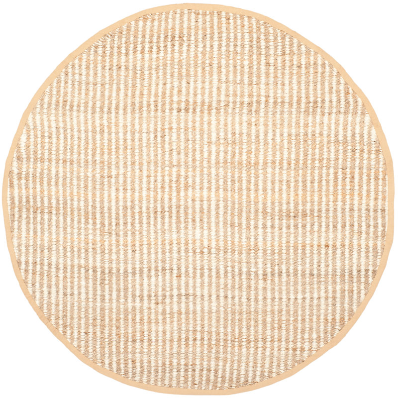 Auckland Handwoven Ivory Area Rug, Round 7'