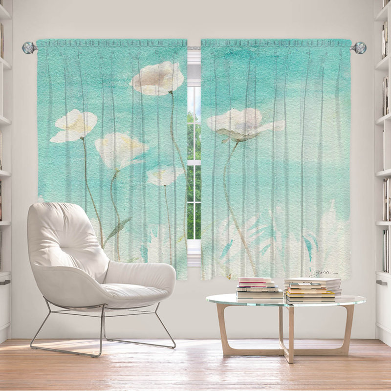 Paire de rideaux obscurcissant en polyester Venla, L 56 po x L 78 po