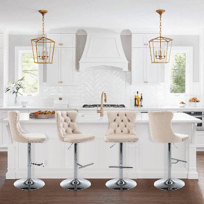 360°Swivel Adjustable Counter Height Bar Stools