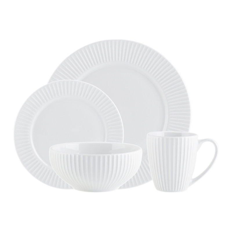 Service de table en porcelaine 16 pièces Inenture Riven
