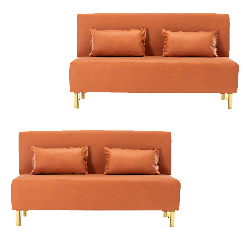 Causeuse Dieuwke 39,3 po, Mélange de polyester orange