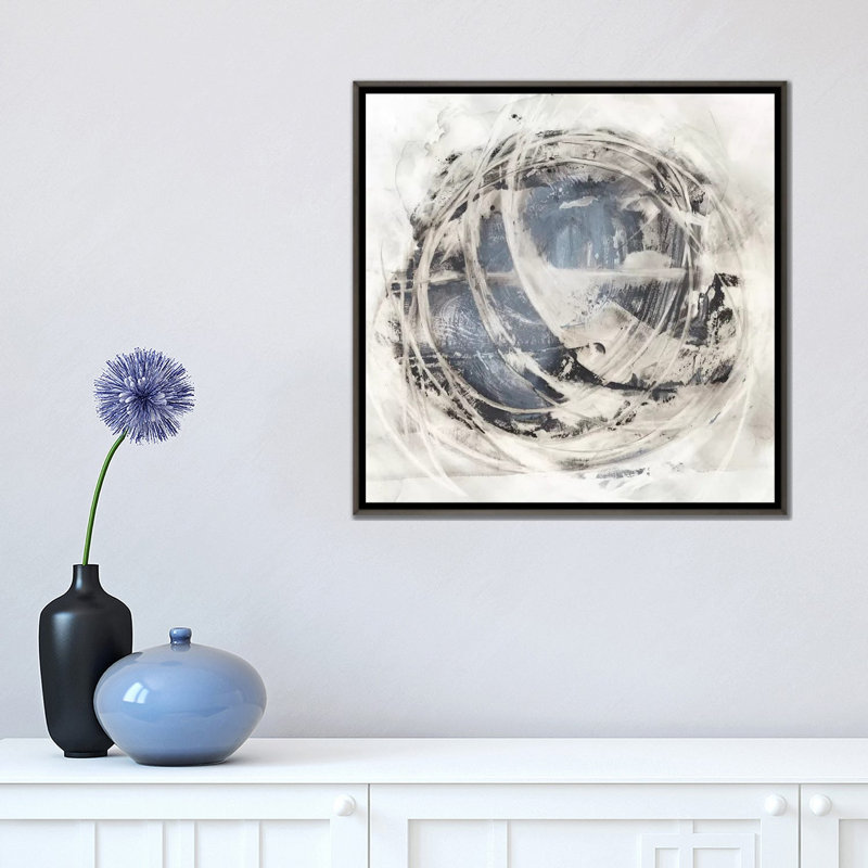 « Orbit rotationnelle II » par Ethan Harper, reproduction d’art, H 18 po x l 18 po x 1,5 po, Pas de tapis