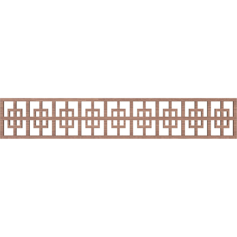 Moulure de chantournage Cambridge, Noyer, H 8 po x l 46,625 po x P 0,375 po