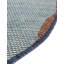 Tapis intérieur / extérieur bleu en polypropylène tissé à la machine Kiersten-98547184