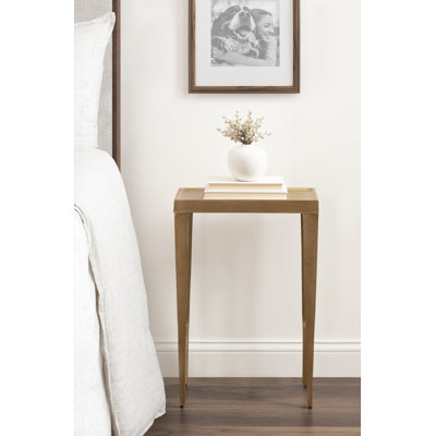 Rava Metal Narrow Side Table
